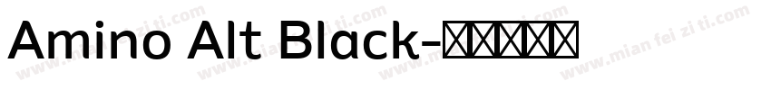 Amino Alt Black字体转换
